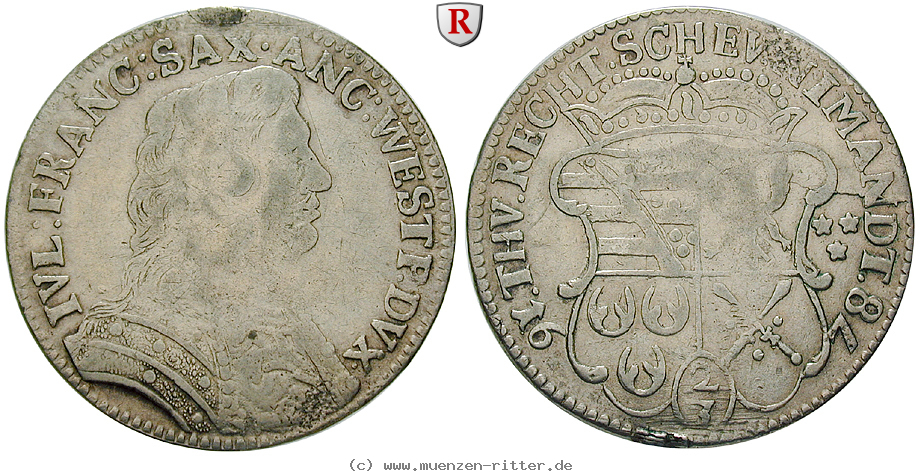 Klicken Sie auf das Bild um es auf Ihrem Rechner zu speichern lauenburg-herzogtum-julius-franz-2-3-taler/65904.jpg