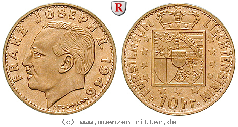 Klicken Sie auf das Bild um es auf Ihrem Rechner zu speichern liechtenstein-franz-josef-ii-10-franken/17390.jpg