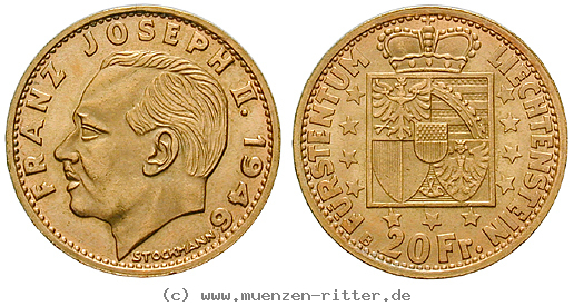 Klicken Sie auf das Bild um es auf Ihrem Rechner zu speichern liechtenstein-franz-josef-ii-20-franken/17392.jpg