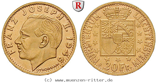 Klicken Sie auf das Bild um es auf Ihrem Rechner zu speichern liechtenstein-franz-josef-ii-20-franken/88705.jpg
