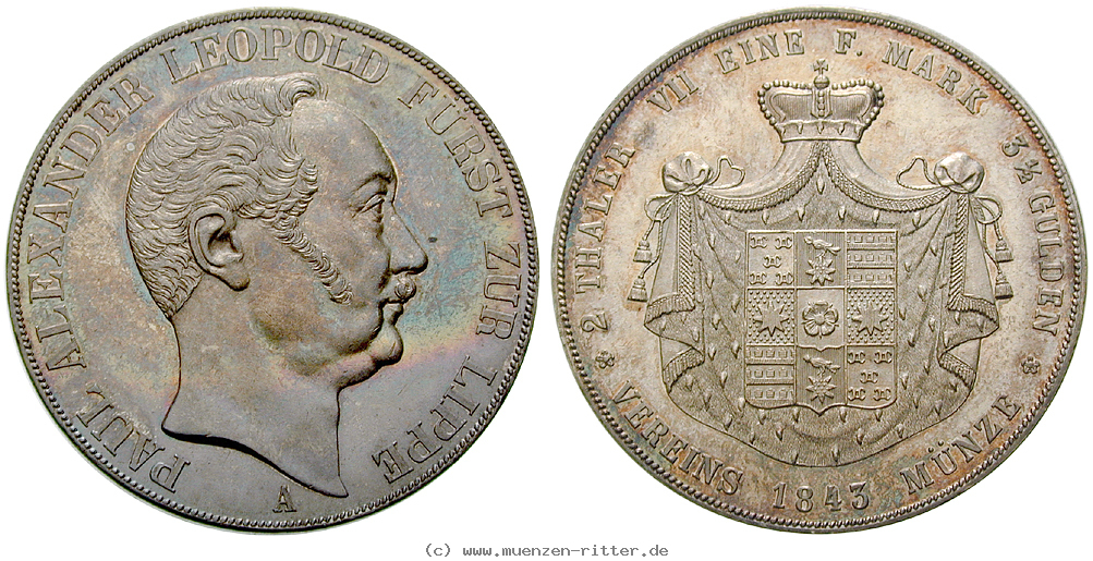 Klicken Sie auf das Bild um es auf Ihrem Rechner zu speichern lippe-grafschaft-paul-alexander-leopold-vereinsdoppeltaler/26902.jpg