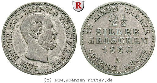 Klicken Sie auf das Bild um es auf Ihrem Rechner zu speichern lippe-grafschaft-paul-friedrich-emil-leopold-2-1-2-silbergroschen/eadt2615.jpg