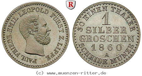 Klicken Sie auf das Bild um es auf Ihrem Rechner zu speichern lippe-grafschaft-paul-friedrich-emil-leopold-silbergroschen/70399.jpg