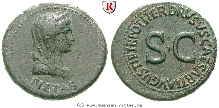 Klicken Sie auf das Bild um es auf Ihrem Rechner zu speichern livia-frau-des-augustus-dupondius/37439.jpg