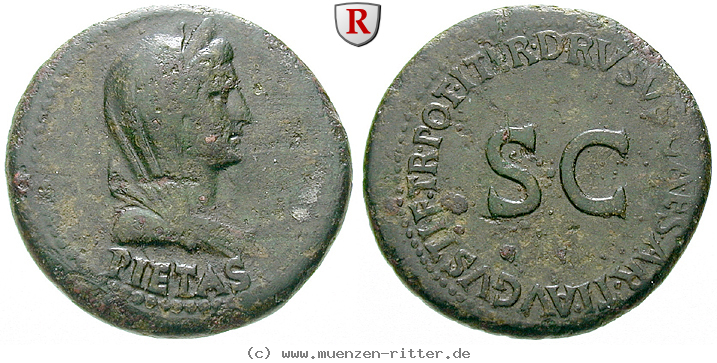 Klicken Sie auf das Bild um es auf Ihrem Rechner zu speichern livia-frau-des-augustus-dupondius/48927.jpg