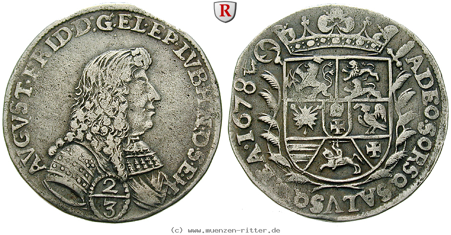 Klicken Sie auf das Bild um es auf Ihrem Rechner zu speichern luebeck-bistum-august-friedrich-von-holstein-gottorp-2-3-taler/100889.jpg