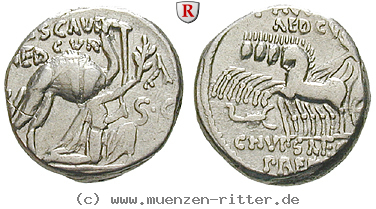 Klicken Sie auf das Bild um es auf Ihrem Rechner zu speichern m-aemilius-scaurus-und-pub-plautius-hypsaeus-denar/75951.jpg