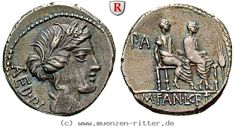 Klicken Sie auf das Bild um es auf Ihrem Rechner zu speichern m-fannius-und-l-critonius-denar/90376.jpg