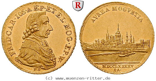 Klicken Sie auf das Bild um es auf Ihrem Rechner zu speichern mainz-bistum-friedrich-karl-joseph-von-erthal-dukat/57256.jpg