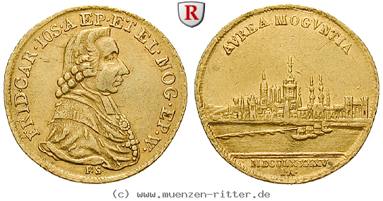 Klicken Sie auf das Bild um es auf Ihrem Rechner zu speichern mainz-bistum-friedrich-karl-joseph-von-erthal-dukat/73676.jpg