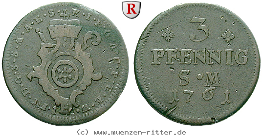 Klicken Sie auf das Bild um es auf Ihrem Rechner zu speichern mainz-bistum-johann-friedrich-karl-von-ostein-3-pfennig/34746.jpg