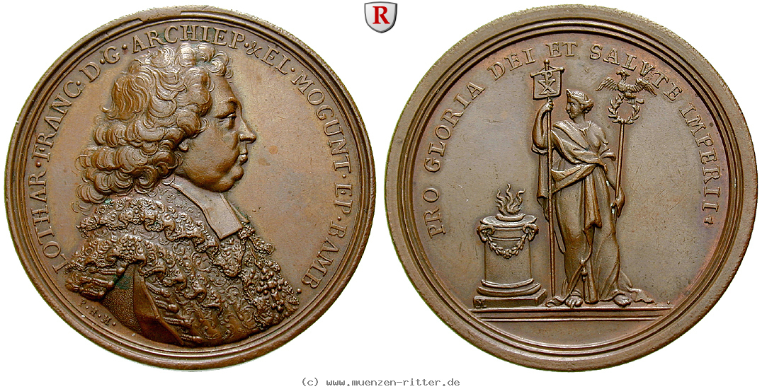 Klicken Sie auf das Bild um es auf Ihrem Rechner zu speichern mainz-bistum-lothar-franz-von-schoenborn-bronzemedaille/52782.jpg