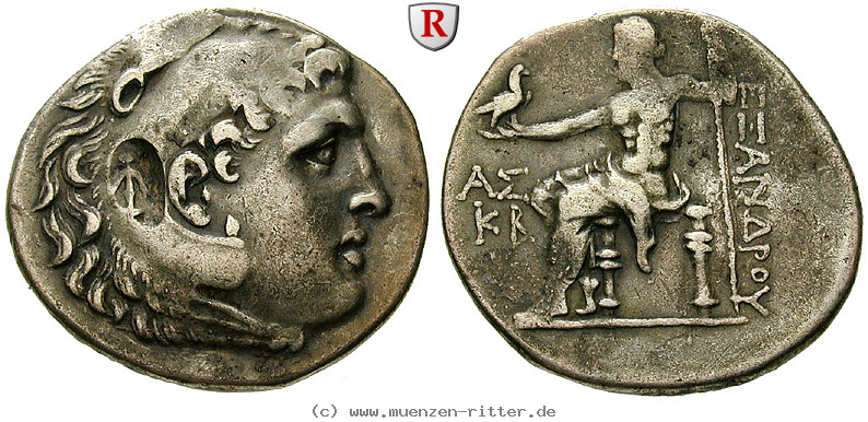 Klicken Sie auf das Bild um es auf Ihrem Rechner zu speichern makedonien-alexander-iii-der-grosse-tetradrachme/57332.jpg