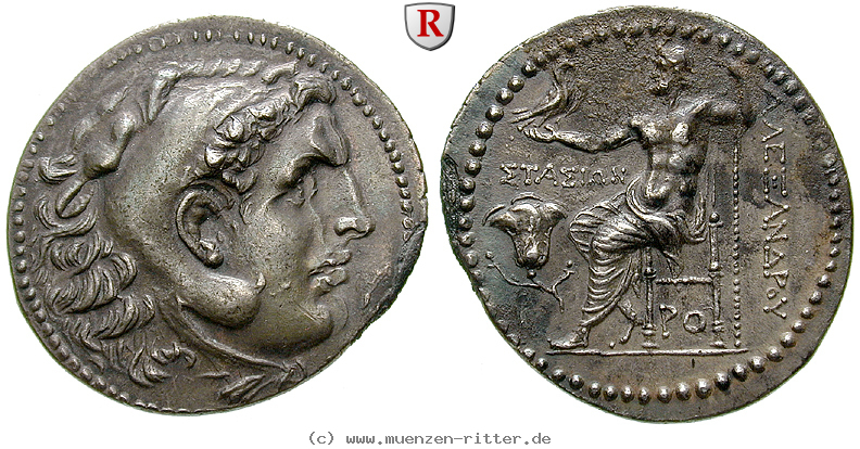 Klicken Sie auf das Bild um es auf Ihrem Rechner zu speichern makedonien-alexander-iii-der-grosse-tetradrachme/97509.jpg