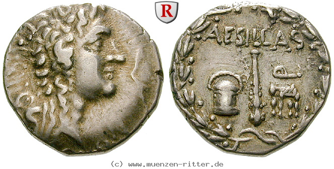 Klicken Sie auf das Bild um es auf Ihrem Rechner zu speichern makedonien-roemische-provinz-aesillas-quaestor-tetradrachme/47546.jpg