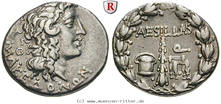 Klicken Sie auf das Bild um es auf Ihrem Rechner zu speichern makedonien-roemische-provinz-aesillas-quaestor-tetradrachme/86565.jpg