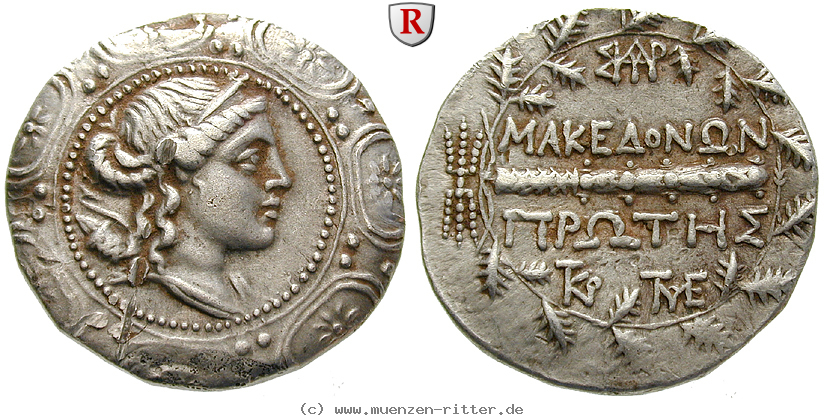 Klicken Sie auf das Bild um es auf Ihrem Rechner zu speichern makedonien-roemische-provinz-freistaat-tetradrachme/62073.jpg