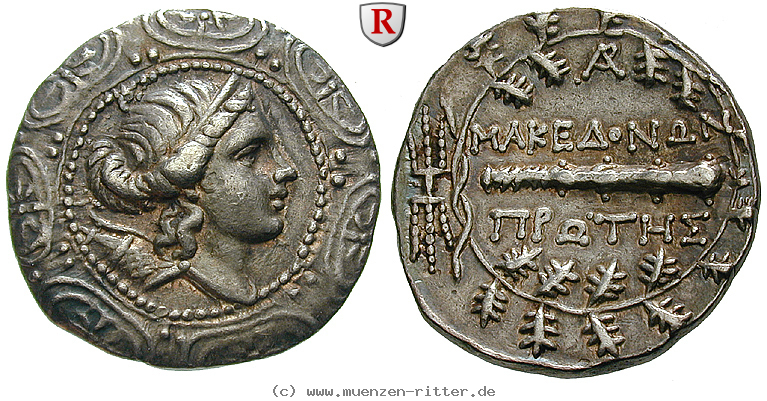 Klicken Sie auf das Bild um es auf Ihrem Rechner zu speichern makedonien-roemische-provinz-freistaat-tetradrachme/98867.jpg