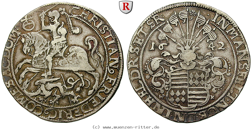 Klicken Sie auf das Bild um es auf Ihrem Rechner zu speichern mansfeld-grafschaft-christian-friedrich-1-2-reichstaler/100659.jpg