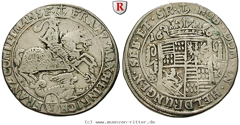 Klicken Sie auf das Bild um es auf Ihrem Rechner zu speichern mansfeld-grafschaft-franz-maximilian-und-heinrich-franz-1-3-taler/97008.jpg