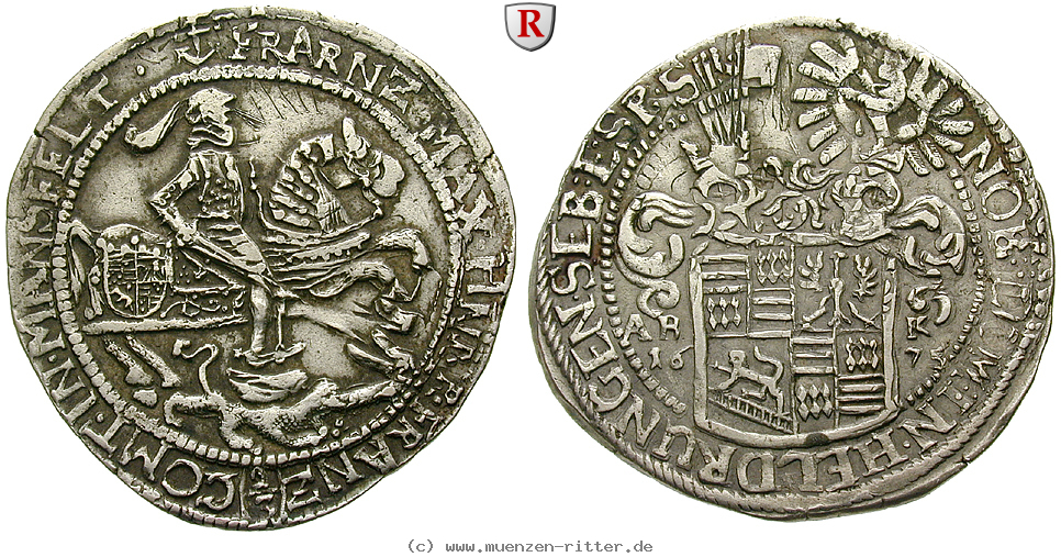 Klicken Sie auf das Bild um es auf Ihrem Rechner zu speichern mansfeld-grafschaft-franz-maximilian-und-heinrich-franz-2-3-taler/36199.jpg