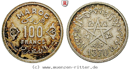 Klicken Sie auf das Bild um es auf Ihrem Rechner zu speichern marokko-mohammed-ben-yussuf-100-francs/62983.jpg