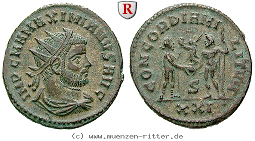 Klicken Sie auf das Bild um es auf Ihrem Rechner zu speichern maximianus-herculius-antoninian/37176.jpg
