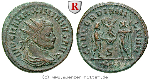 Klicken Sie auf das Bild um es auf Ihrem Rechner zu speichern maximianus-herculius-antoninian/37177.jpg