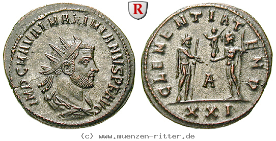 Klicken Sie auf das Bild um es auf Ihrem Rechner zu speichern maximianus-herculius-antoninian/59663.jpg