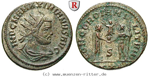 Klicken Sie auf das Bild um es auf Ihrem Rechner zu speichern maximianus-herculius-antoninian/60163.jpg