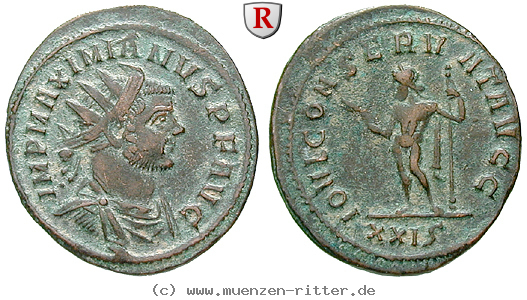 Klicken Sie auf das Bild um es auf Ihrem Rechner zu speichern maximianus-herculius-antoninian/erom4503.jpg