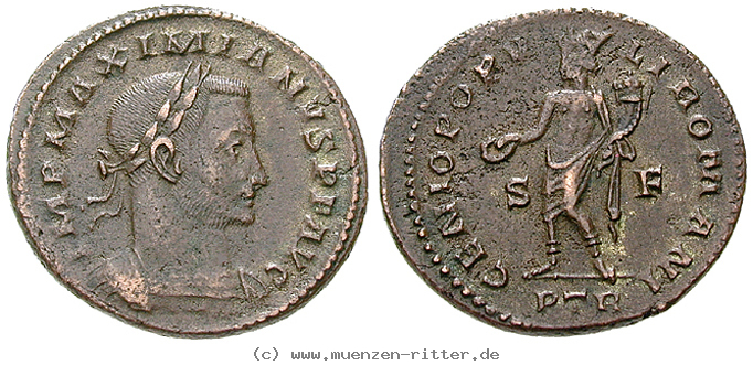 Klicken Sie auf das Bild um es auf Ihrem Rechner zu speichern maximianus-herculius-follis/13211.jpg