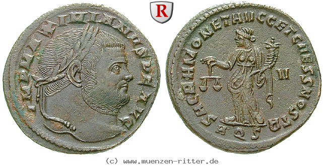 Klicken Sie auf das Bild um es auf Ihrem Rechner zu speichern maximianus-herculius-follis/21723.jpg