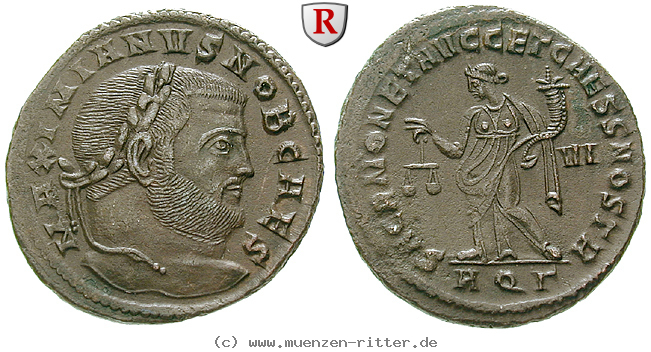 Klicken Sie auf das Bild um es auf Ihrem Rechner zu speichern maximianus-herculius-follis/54137.jpg