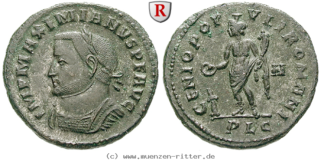 Klicken Sie auf das Bild um es auf Ihrem Rechner zu speichern maximianus-herculius-follis/68450.jpg