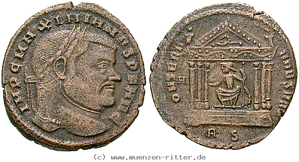 Klicken Sie auf das Bild um es auf Ihrem Rechner zu speichern maximianus-herculius-follis/erom10581.jpg