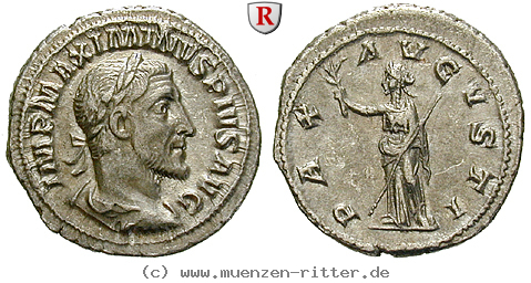 Klicken Sie auf das Bild um es auf Ihrem Rechner zu speichern maximinus-i-denar/95549.jpg