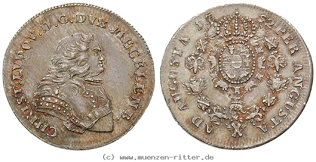 Klicken Sie auf das Bild um es auf Ihrem Rechner zu speichern mecklenburg-christian-ludwig-ii-10-taler/15777.jpg
