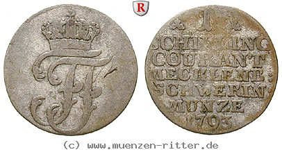Klicken Sie auf das Bild um es auf Ihrem Rechner zu speichern mecklenburg-friedrich-franz-i-schilling/23418.jpg