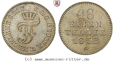 Klicken Sie auf das Bild um es auf Ihrem Rechner zu speichern mecklenburg-friedrich-franz-ii-1-48-taler/34244.jpg