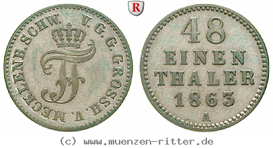 Klicken Sie auf das Bild um es auf Ihrem Rechner zu speichern mecklenburg-friedrich-franz-ii-1-48-taler/56034.jpg