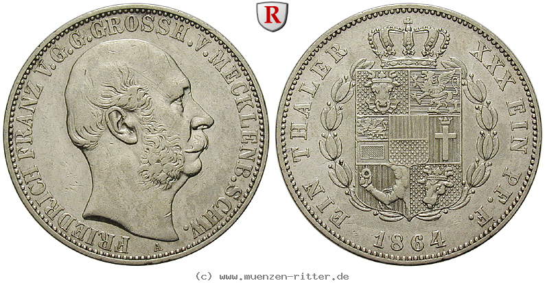 Klicken Sie auf das Bild um es auf Ihrem Rechner zu speichern mecklenburg-friedrich-franz-ii-taler/101751.jpg