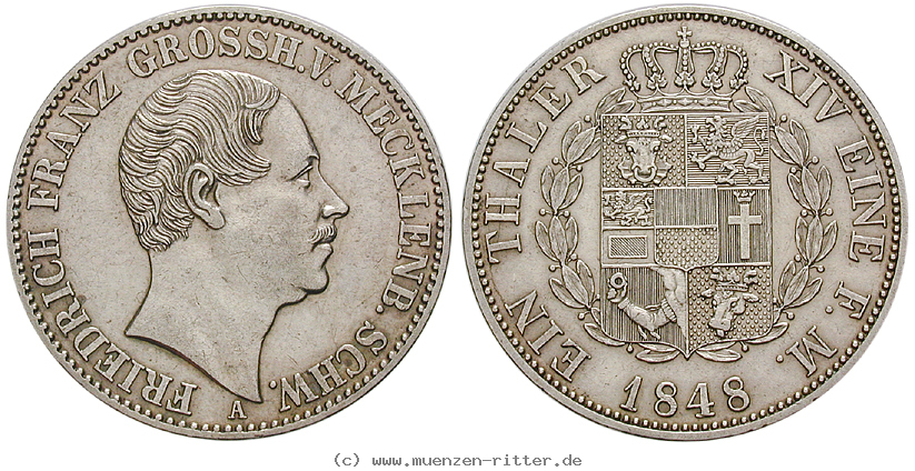 Klicken Sie auf das Bild um es auf Ihrem Rechner zu speichern mecklenburg-friedrich-franz-ii-taler/15675.jpg