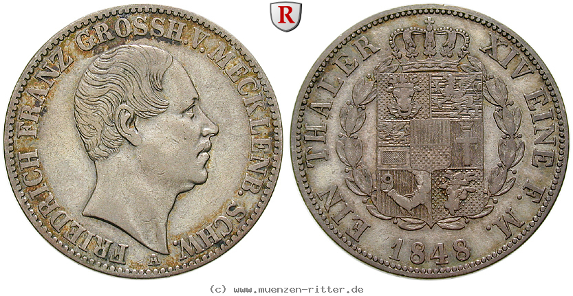 Klicken Sie auf das Bild um es auf Ihrem Rechner zu speichern mecklenburg-friedrich-franz-ii-taler/90652.jpg