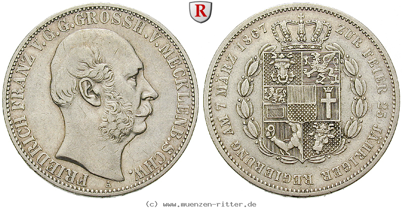Klicken Sie auf das Bild um es auf Ihrem Rechner zu speichern mecklenburg-friedrich-franz-ii-vereinstaler/eadt2653.jpg