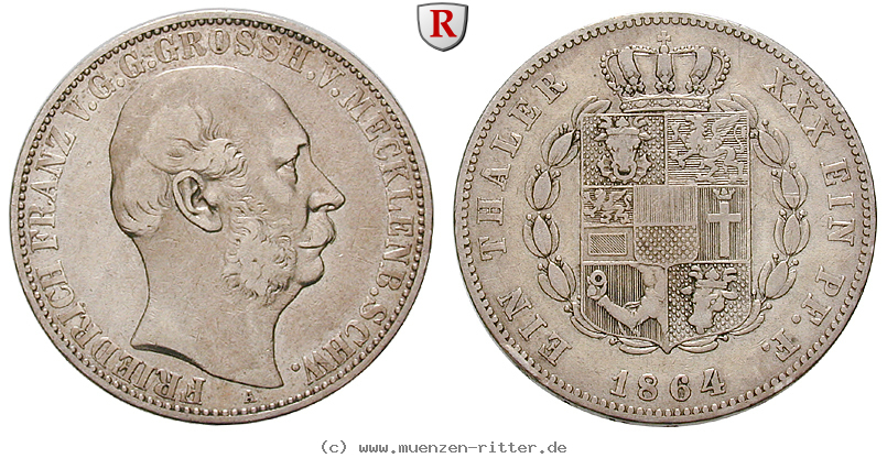 Klicken Sie auf das Bild um es auf Ihrem Rechner zu speichern mecklenburg-friedrich-franz-ii-vereinstaler/eadt7117.jpg
