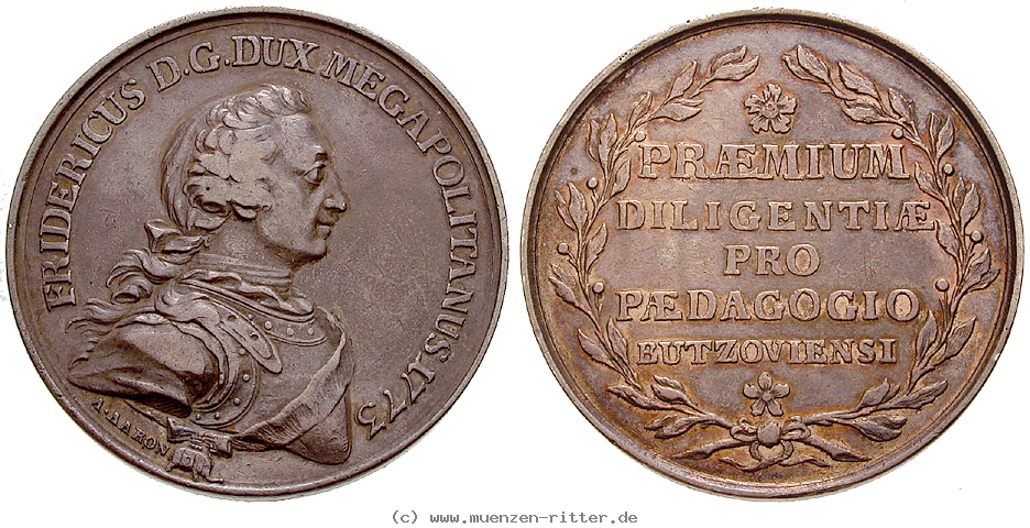 Klicken Sie auf das Bild um es auf Ihrem Rechner zu speichern mecklenburg-friedrich-silbermedaille/16700.jpg