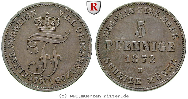 Klicken Sie auf das Bild um es auf Ihrem Rechner zu speichern mecklenburg-friedrich-wilhelm-5-pfennig/86070.jpg