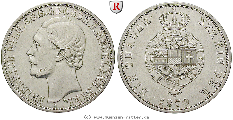Klicken Sie auf das Bild um es auf Ihrem Rechner zu speichern mecklenburg-friedrich-wilhelm-vereinstaler/78245.jpg