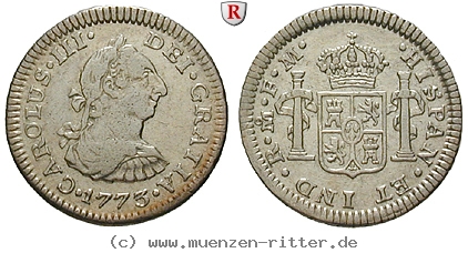 Klicken Sie auf das Bild um es auf Ihrem Rechner zu speichern mexiko-carlos-iii-1-2-real/102474.jpg